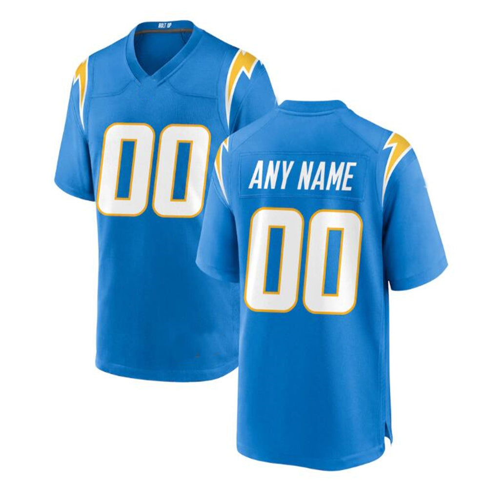 Custom Powder Blue LAC Football Shirt Top
