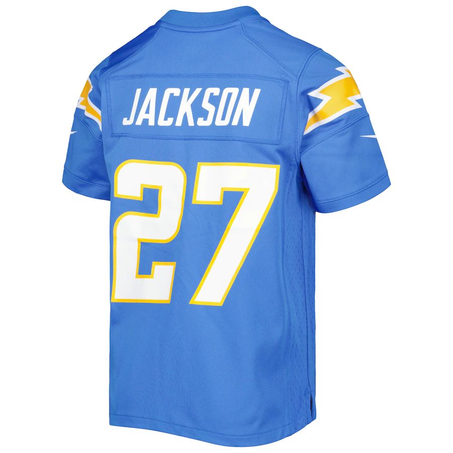 Custom #27 Powder Blue LAC Football Shirt Top
