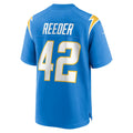 Custom #42 Powder Blue LAC Football Shirt Top