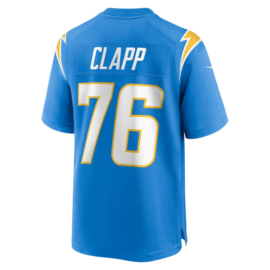 Custom #76 Powder Blue LAC Football Shirt Top