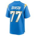 Custom #77 Powder Blue 2022 LAC Football Shirt Top