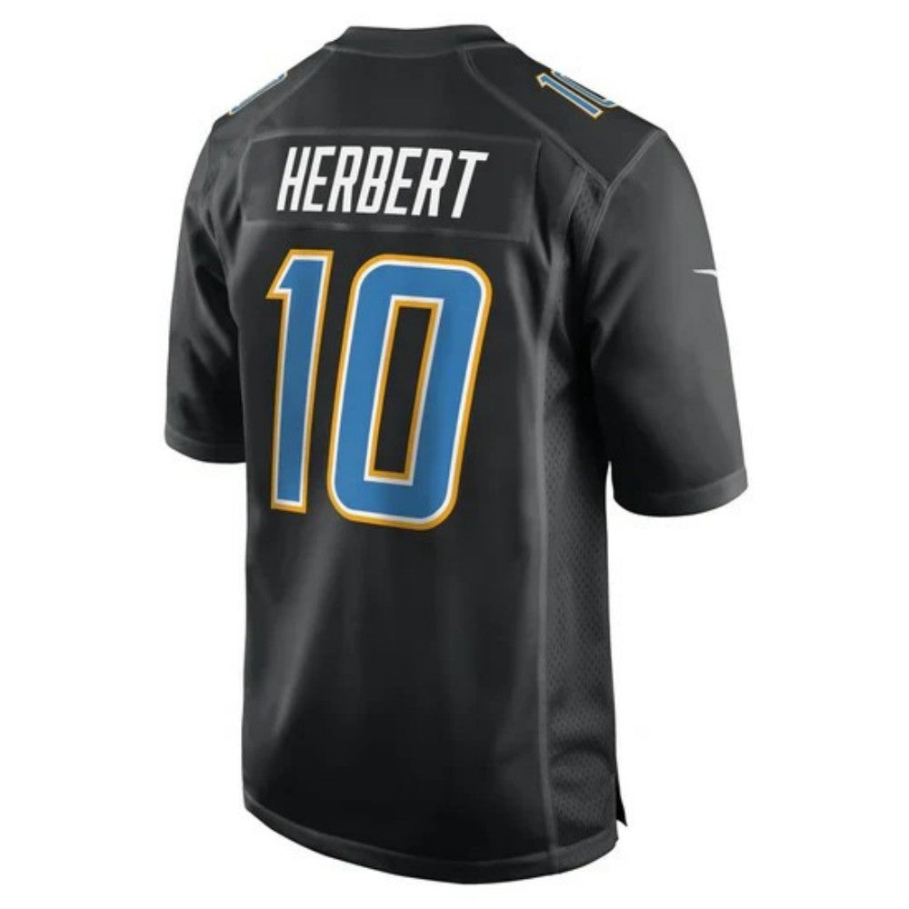 Custom #10 Carbon Black 2024 LAC Football Shirt Top