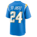Custom #24 Powder Blue LAC Football Shirt Top