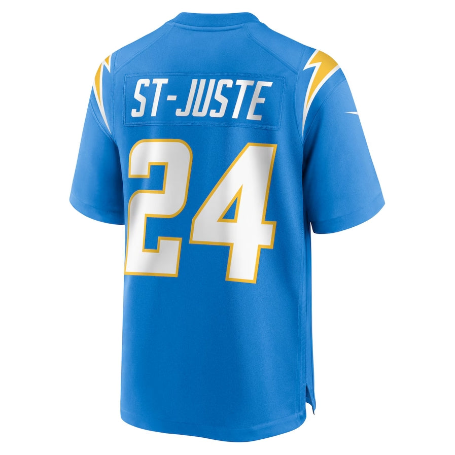 Custom #24 Powder Blue LAC Football Shirt Top
