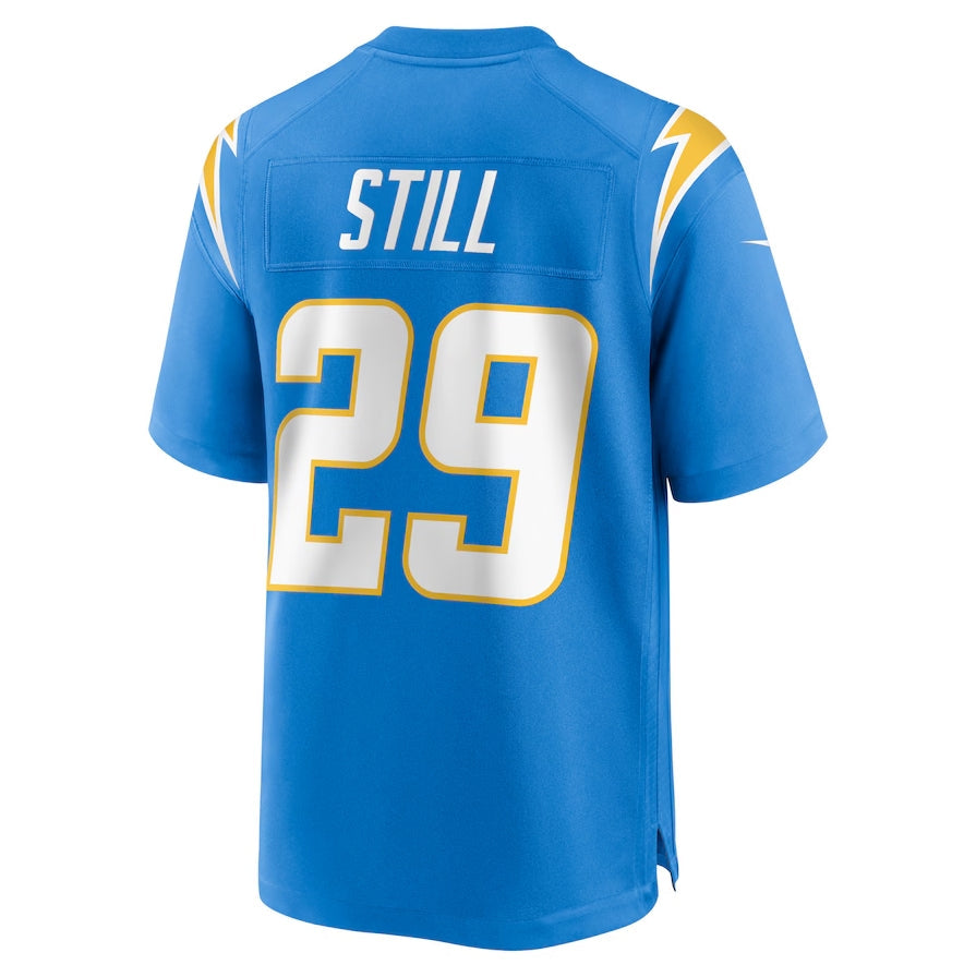 Custom #29 Powder Blue LAC Football Shirt Top