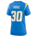 Custom #30 Powder Blue LAC Football Shirt Top