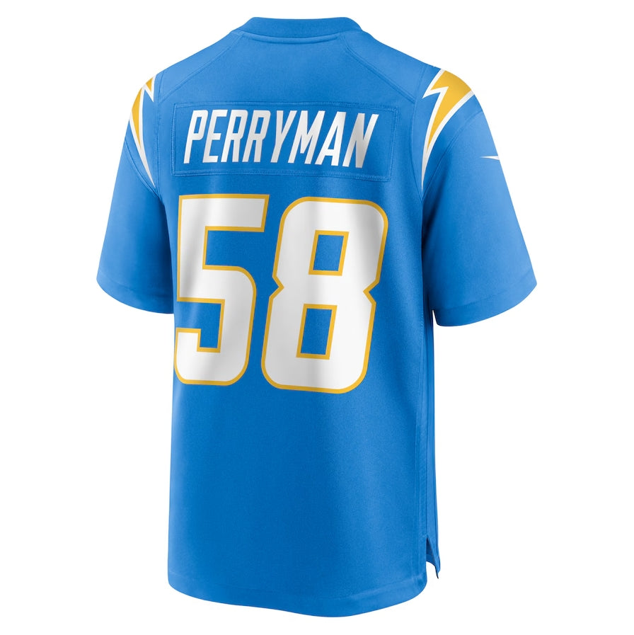 Custom #58 Powder Blue LAC Football Shirt Top