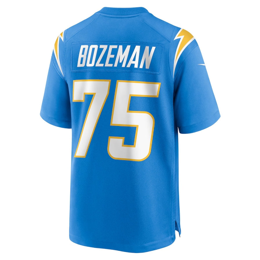 Custom #75 Powder Blue LAC Football Shirt Top