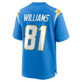 Custom #81 Powder Blue LAC Football Shirt Top
