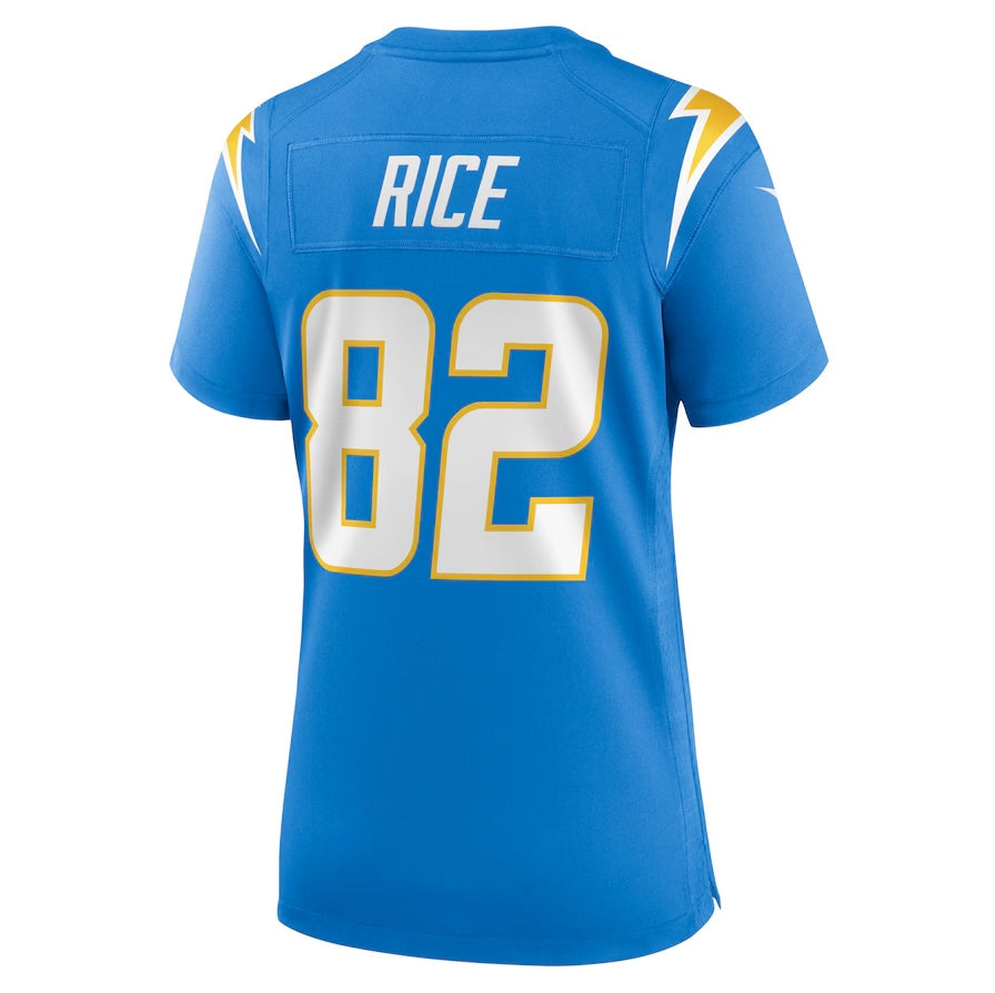 Custom #82 Powder Blue LAC Football Shirt Top