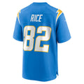 Custom #82 Powder Blue LAC Football Shirt Top