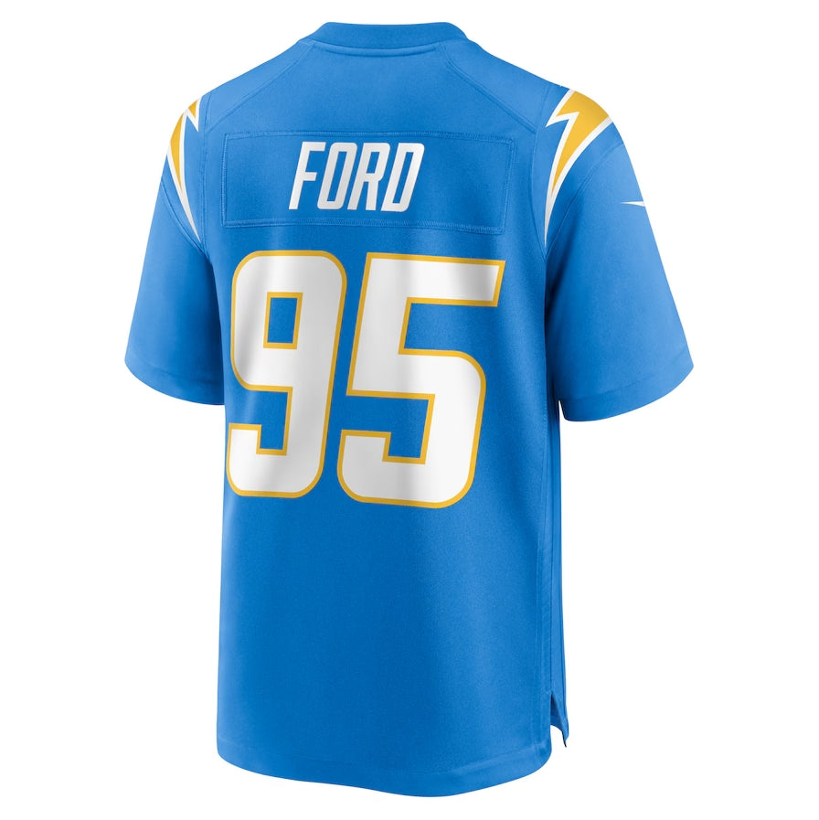 Custom #95 Powder Blue LAC Football Shirt Top