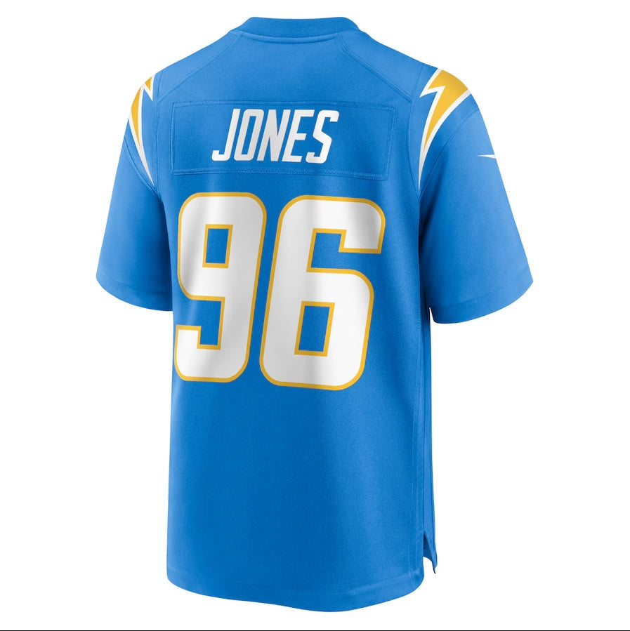 Custom #96 Powder Blue LAC Football Shirt Top