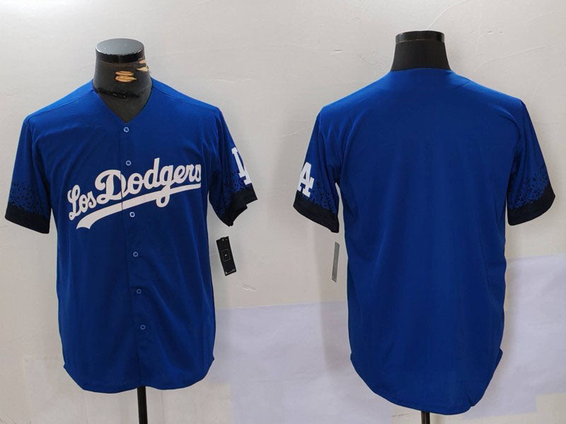 Custom Blue City Connect LAD Baseball Shirt Top