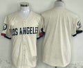 Custom Cream 2024 City Connect LAD Baseball Shirt Top
