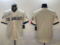 Custom #34 Cream 2024 LAD Baseball Shirt Top