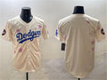 Custom Cream 2025 LAD Baseball Shirt Top