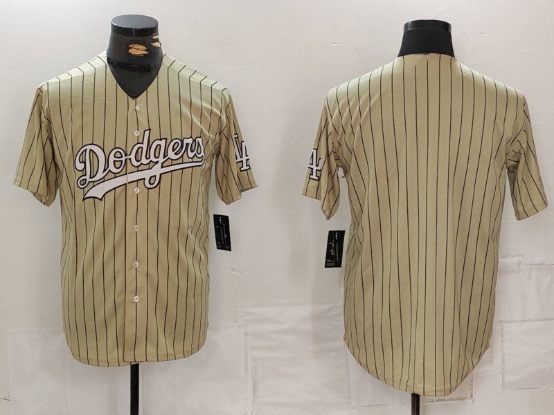Custom Cream LAD Baseball Shirt Top