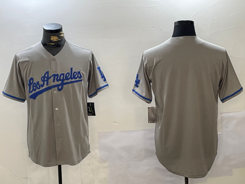 Custom Grey LAD Baseball Shirt Top