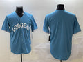 Custom Light Blue LAD Baseball Shirt Top