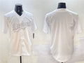 Custom White LAD Baseball Shirt Top