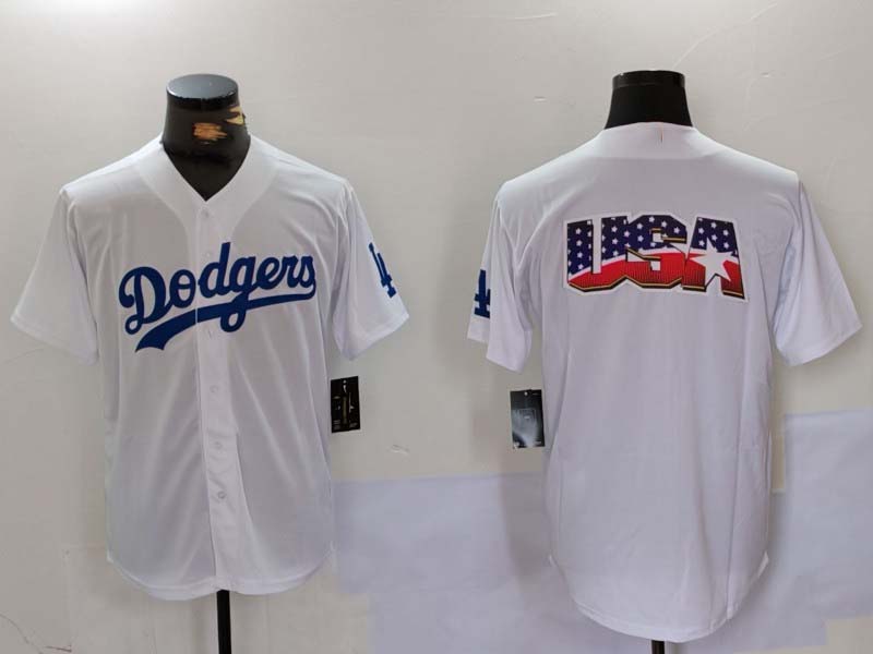 Custom White LAD Baseball Shirt Top