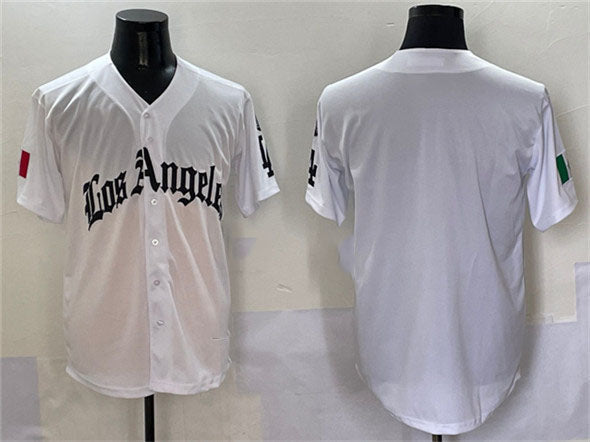 Custom White 2025 LAD Baseball Shirt Top