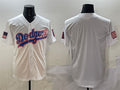 Custom White LAD Baseball Shirt Top