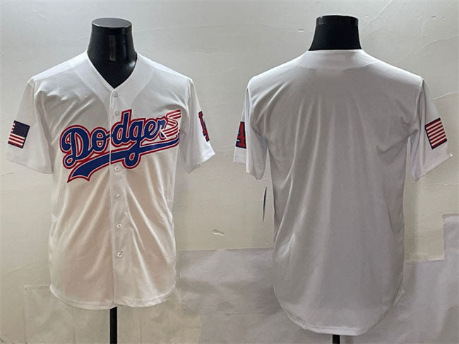 Custom White LAD Baseball Shirt Top