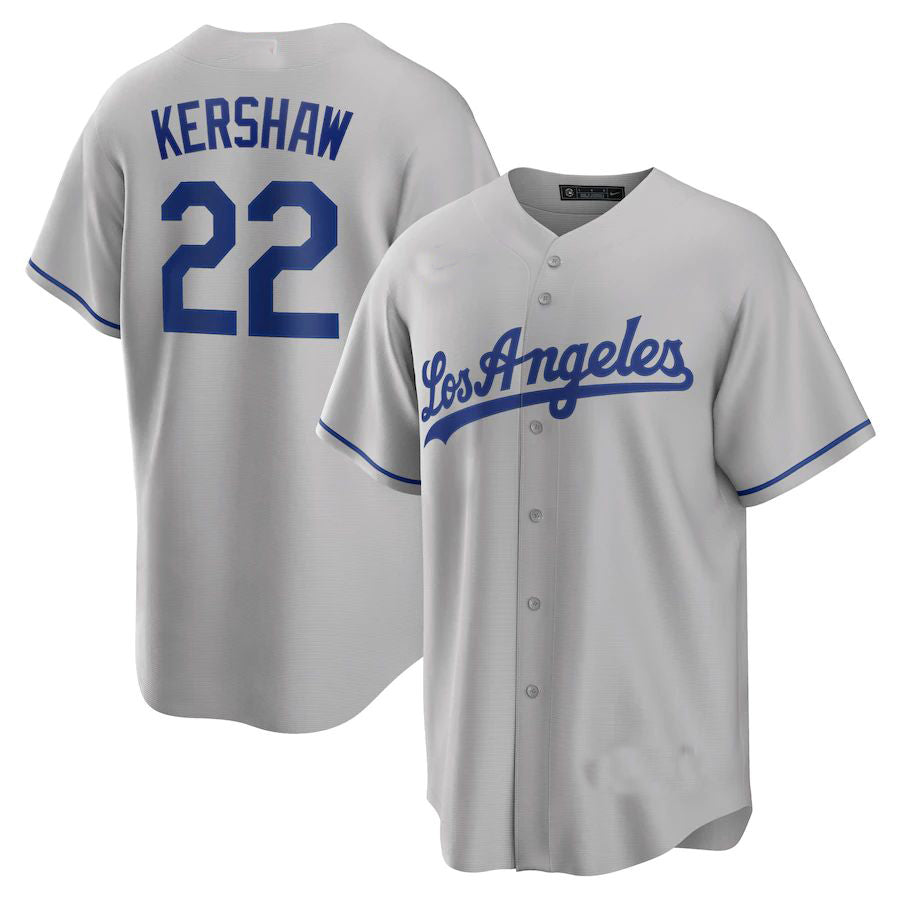 Custom #22 Gray LAD Baseball Shirt Top