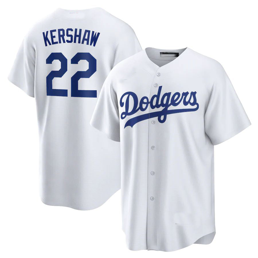 Custom #22 White LAD Baseball Shirt Top