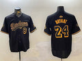 Custom #8 Black LAD Baseball Shirt Top