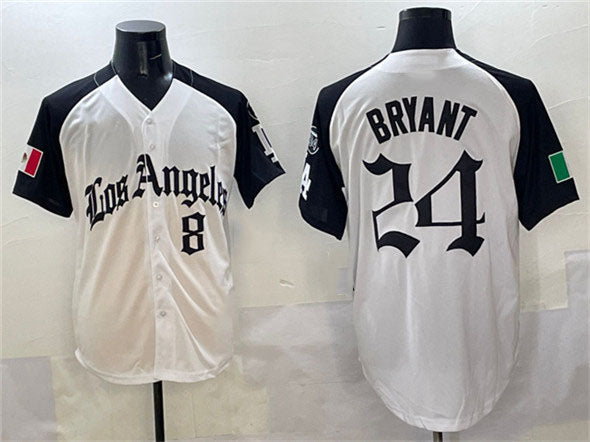Custom #8 Black 2025 LAD Baseball Shirt Top