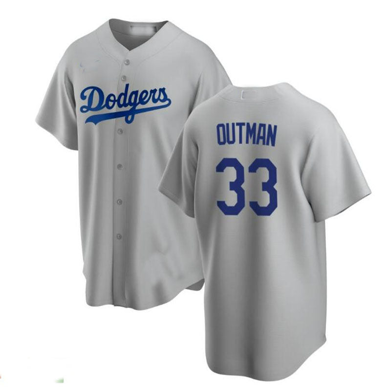 Custom #33 Gray LAD Baseball Shirt Top