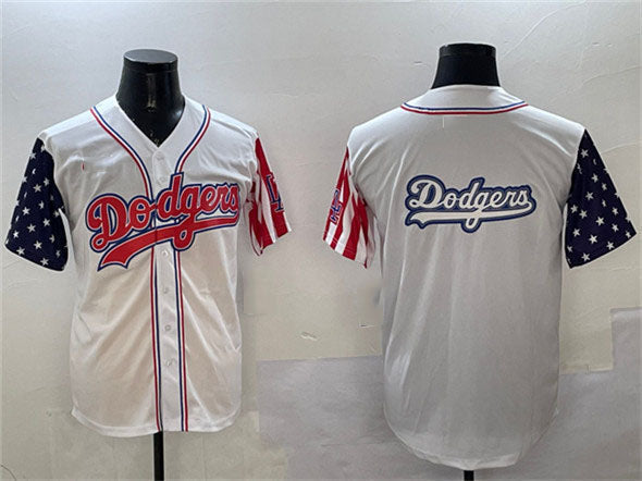 Custom White LAD Baseball Shirt Top