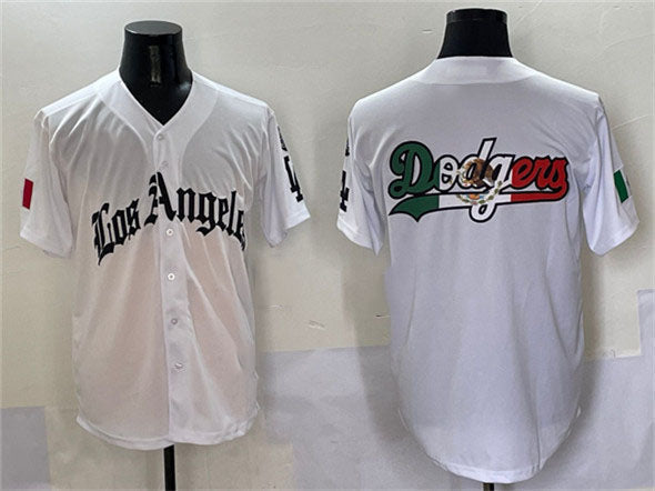Custom White 2025 LAD Baseball Shirt Top