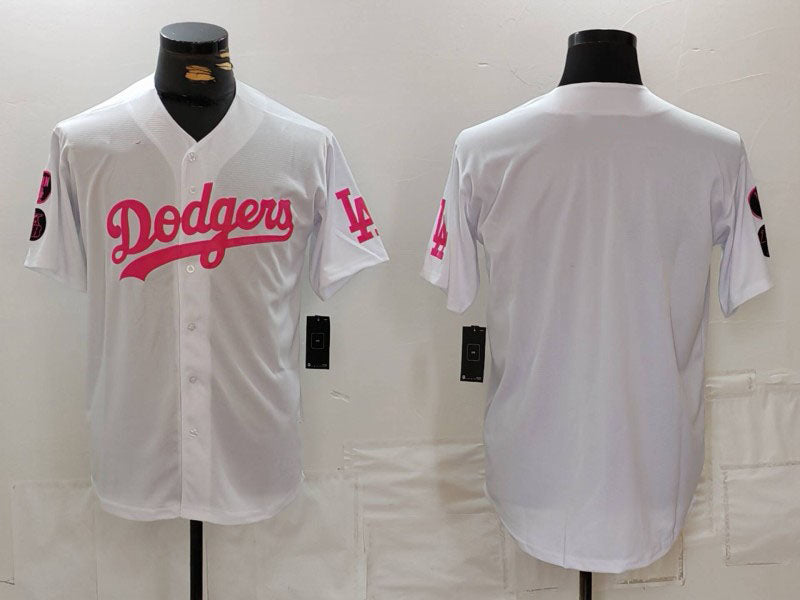 Custom White LAD Baseball Shirt Top