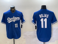 Custom #11 Blue LAD Baseball Shirt Top