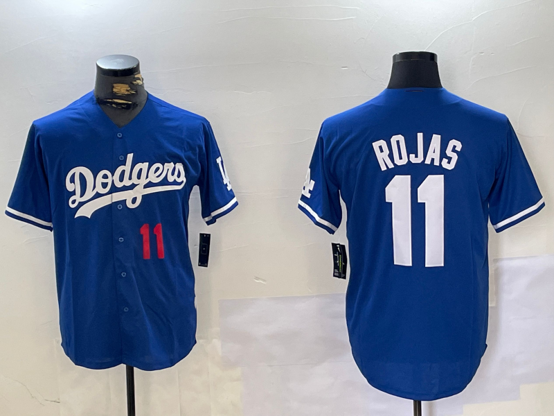 Custom #11 Blue LAD Baseball Shirt Top