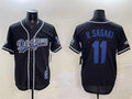 Custom #11 Black 2024 World Series Champions LAD Baseball Shirt Top