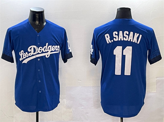 Custom #11 City Connect LAD Baseball Shirt Top