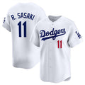 Custom #11 White 2025 LAD Baseball Shirt Top
