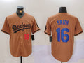 Custom #16 Olive LAD Baseball Shirt Top