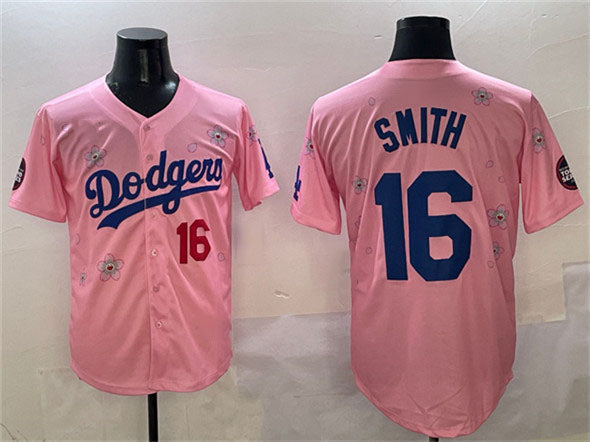 Custom #16 Pink 2025 LAD Baseball Shirt Top