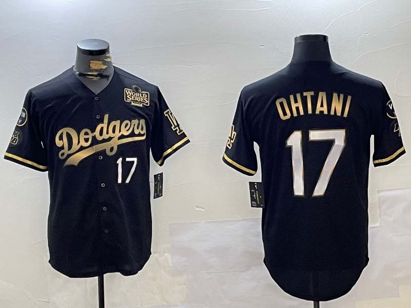 Custom #17 Black 2024 World Series Champions LAD Baseball Shirt Top