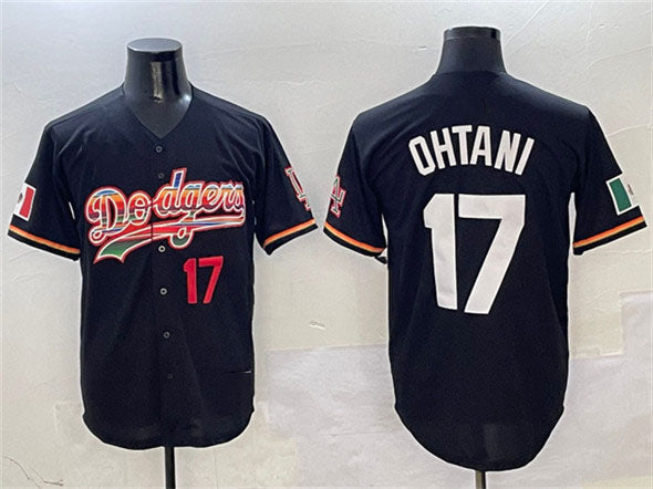 Custom #17 Black LAD Baseball Shirt Top