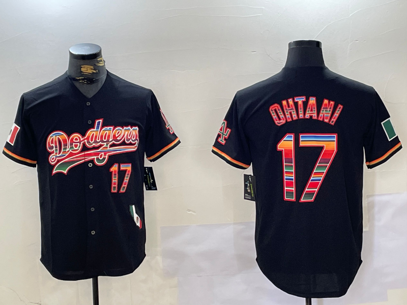 Custom #17 Black LAD Baseball Shirt Top
