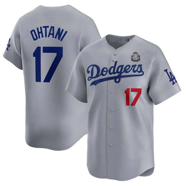 Custom #17 Gray 2024 LAD Baseball Shirt Top