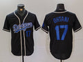 Custom #17 Black LAD Baseball Shirt Top
