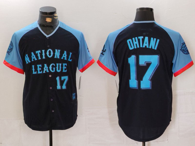 Custom #17 Navy 2024 All Star LAD Baseball Shirt Top